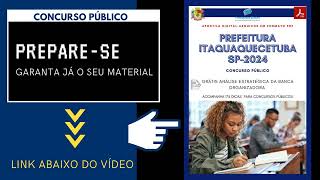 Apostila Prefeitura Itaquaquecetuba SP Agente Administrativo 2024 [upl. by Isoj]