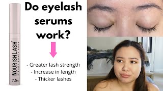 Eyelash Serum BEFORE and AFTER  Nourishlash Review 2021 [upl. by Frangos]