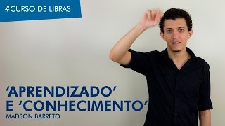 Curso de Libras Verbos de Aprendizado e Conhecimento em Libras  Madson Barreto [upl. by Arihat]