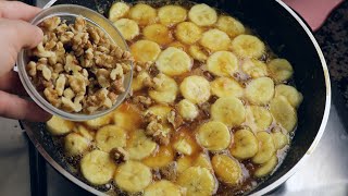 mix bananas with some walnuts the famous dessert that drives the world crazy ready in 5 minutes [upl. by Octavla]