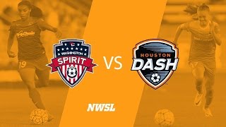 Washington Spirit vs Houston Dash [upl. by Airpal905]