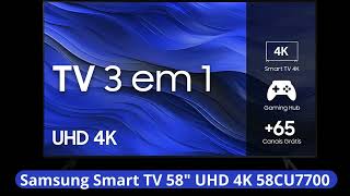 Samsung Smart TV 58quot UHD 4K 58CU7700 [upl. by Ahsenet500]