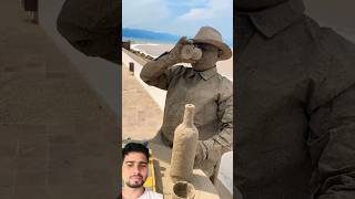 ⏳ sand man drink sculpture sandartist sandartistindia sand tranding shorts youtube [upl. by Brinkema]