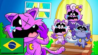 A POBRE E TRISTE HISTÓRIA DO CATNAP  Poppy Playtime Animação [upl. by Enymzaj]