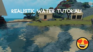 Realistic water tutorial  ROBLOX STUDIO TUTORIALS [upl. by Garibald]