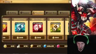 SUMMONERS WAR  Wasting 3000 glory points D [upl. by Vallery]