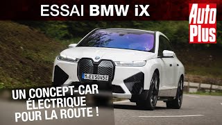 Essai BMW iX  un conceptcar électrique pour la route [upl. by Hairacaz173]