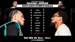 David Benavidez and Demetrius Andrade Rate Each Others Boxing Skills [upl. by Noraa]