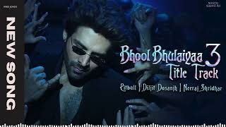 Bhool Bhulaiyaa 3 Title Track lyrics Kartik APitbullDiljitNeerajTanishkPritam  Bhushan K [upl. by Nyrret]