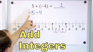 Add Negative amp Positive Numbers Adding Integers  717 [upl. by Trent]