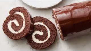 Easy amp tasty Swiss Cake Roll Recipe  Best Cake Roll  Food Creations [upl. by Ecirtahs]