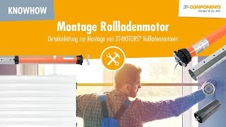 Einbau Rollladenmotor Detailanleitung 3TMOTORS [upl. by Bessie570]