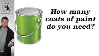 How many coats of paint do you need [upl. by Anairol]