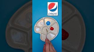 Pepsi logo’s Color mixer… satisfying tiktok colormixing shorts short pepsi creative asmr [upl. by Nauhs]