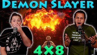 Demon Slayer Reaction 4x8 Finale [upl. by Forkey]