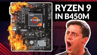 Ryzen 9 5900x in b450m  High End Cpu in Cheap Motherboard and Air Cooler [upl. by Airretal318]