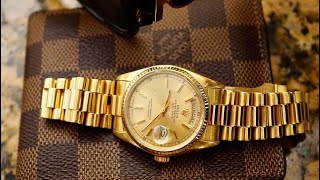 Rolex Day Date President 18038 Full Review  Its a Keeper [upl. by Elocim]