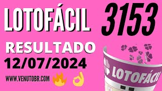 🍀 Resultado Lotofácil 3153 [upl. by Esbensen]