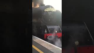 Preparing Duchess departure Plymouth LMS DuchessofSutherland 46233 footplatecrew heritage [upl. by Nitas514]