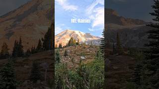 Mt Rainier timelapse mountains volcano sunrise scenery nature travel traveling [upl. by Nereen]