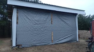 Budowa wiaty na maszyny rolnicze 8x6 m [upl. by Aicenek]