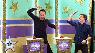 Ant and Dec play their cards right  Audition Week 1  Britains Got Talent 2015 [upl. by Richie]