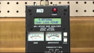 MFJ259C SWR Analyzer [upl. by Nalyt108]