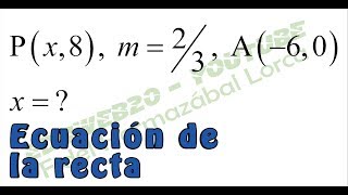 Matematica I Ecuacion de la recta Video 36 [upl. by Pilif898]