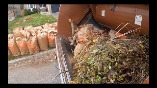 Fall Yard Waste GoPro POV [upl. by Hairahs387]