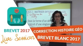 Brevet Blanc 2017  Correction en live de lépreuve dHistoire Géographie EMC [upl. by Freemon574]