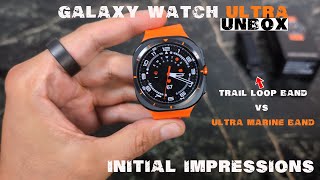 Samsung Galaxy Watch ULTRA  First Impressions amp SetUp [upl. by Lurette246]