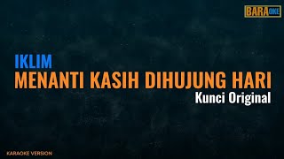 IKLIM  MENANTI KASIH DIHUJUNG HARI KARAOKE  Nadakunci Original [upl. by Atwater781]