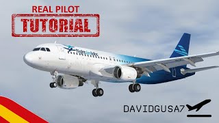 Piloto Real  Tutorial Airbus A320 FsLabs Spanish Prepar3D [upl. by Onifur]