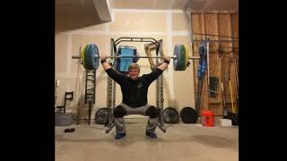 250260lbs overhead squat 150lbs klokov snatch complex [upl. by Wilterdink]