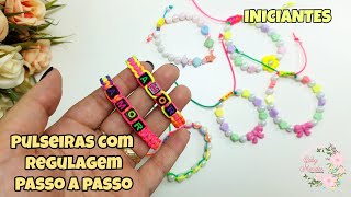 Pulseiras Com Regulagem Macramê  Pulseiras do momento Modelo 2 [upl. by Neeruan215]