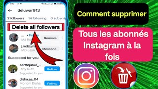 Comment supprimer tous les abonnés sur Instagram en même temps NOUVELLE mise à jour 2024 [upl. by Odnalor]