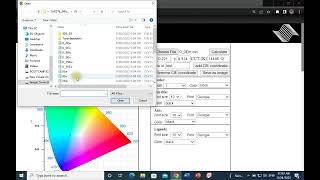 How to calculate CIE 1931 color coordinates of an emission spectrum An online application [upl. by Naillimixam]