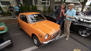 The 71 Honda quotPumpkinquot AZ600  Greenwood Car Show [upl. by Buzz701]