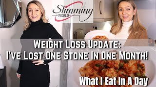 Slimming Word Update 1 stone lost in 1 month  What I Eat In A Day to Lose Weight [upl. by Kauffmann]