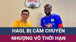 Nóng CLB Hoàng Anh Gia Lai bị FIFA cấm chuyển nhượng vô thời hạn  VTC Now [upl. by Chaffinch]