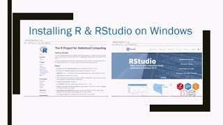 Installing R amp RStudio on Windows [upl. by Akirdnahs]