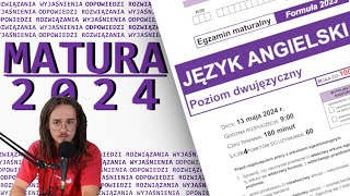 MATURA DWUJĘZYCZNA Z ANGIELSKIEGO  ODPOWIEDZI WYJAŚNIENIA matura2024 [upl. by Monroe]