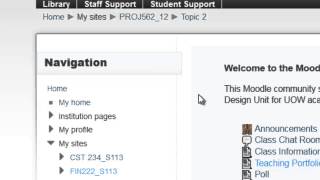 Moodle Basics  How do I navigate in Moodle [upl. by Martens]