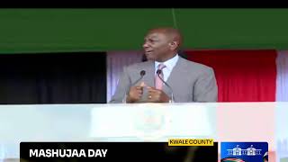 LIVE President Rutos Speech During Mashujaa Day in Kwale Stadium mashujaaday [upl. by Noryahs]