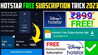 Hotstar Free Subscription  Hotstar Mod Apk  How To Get Free Disney  Hotstar Subscription Working [upl. by Ilesara430]