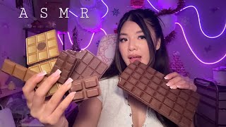 ASMR  Fake Chocolate Eating 🍫Tingly Mouth Sounds [upl. by Ednargel929]