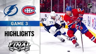 Cup Final Gm 3 Lightning  Canadiens 7221  NHL Highlights [upl. by Aiuqat]