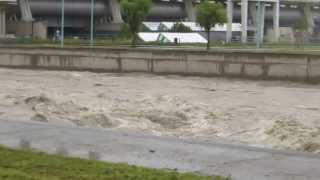 Hochwasser Kraftwerk Wien Freudenau 03062013 [upl. by Wise]