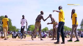 Mathiang Alier Vs Kurun Dengic at Totel wrestling field [upl. by Myriam]