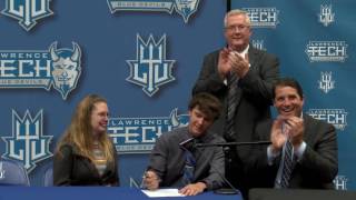 Lawrence Tech Hockey Signing Day  2017 Class [upl. by Asiat]